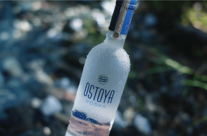 Etykieta wódki Ostoya Vodka